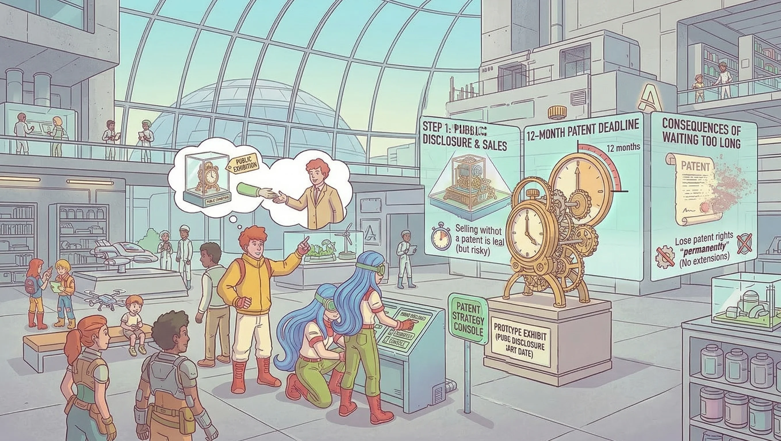 Illustration about whether you need a patent before selling